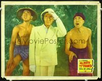4c507 MR. MOTO TAKES A CHANCE LC '38 great image of Peter Lorre w/pith helmet & gloves w/natives!