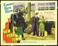 4c537 NEW YORK TOWN LC '41 Fred MacMurray & Mary Martin are boarding the S.S. Peru bound for Rio!