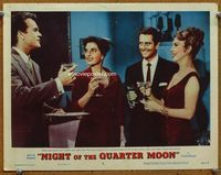 4c541 NIGHT OF THE QUARTER MOON LC #7 '59 Julie London, John Drew Barrymore, Agnes Moorehead!