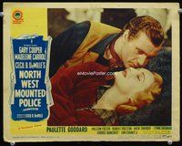 4c545 NORTH WEST MOUNTED POLICE LC R45 great super close up of Gary Cooper & Madeleine Carroll!