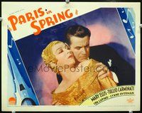 4c580 PARIS IN SPRING movie lobby card '35 romantic close-up of Mary Ellis, Tullio Carminati!