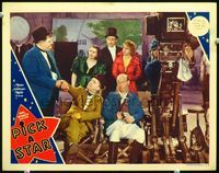 4c593 PICK A STAR LC '37 great image of Stan Laurel & Oliver Hardy on movie set with movie camera!