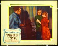 4c614 PRISONER OF ZENDA LC '37 Raymond Massey glares at Douglas Fairbanks hugging Mary Astor!