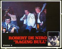 4c638 RAGING BULL movie lobby card #6 '80 image of large Robert DeNiro!