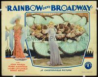 4c640 RAINBOW OVER BROADWAY movie lobby card '33 cool image of Joan Marsh in musical number!