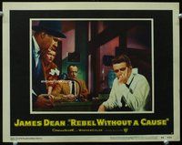 4c647 REBEL WITHOUT A CAUSE LC #3 '55 James Dean's parents beg him to open up to policeman Platt!