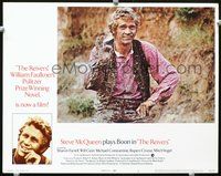 4c655 REIVERS movie lobby card #3 '70 great image of Steve McQueen covered in mud!