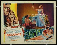 4c684 SALOME movie lobby card #4 '53 great image of sexy Rita Hayworth in title role!