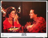 4c732 SHORT CIRCUIT movie lobby card #3 '86 Ally Sheedy & Steve Guttenberg have drinks!