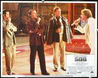 4c682 S.O.B. movie lobby card #4 '81 Robert Vaughn & Larry Hagman on the set!