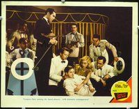 4c766 SONG OF THE THIN MAN movie lobby card #5 '47 William Powell, Myrna Loy, fighting band members!