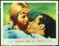 4c804 SWEET BIRD OF YOUTH lobby card #2 '62 romantic close-up image of Paul Newman & Shirley Knight!