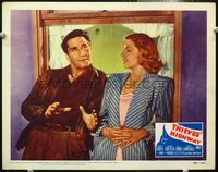 4c839 THIEVES' HIGHWAY LC #5 '49 Jules Dassin, great 2-shot of Richard Conte & Barbara Lawrence!