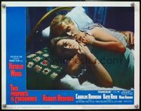 4c852 THIS PROPERTY IS CONDEMNED LC #5 '66 great close up of Robert Redford & Natalie Wood in bed!