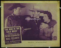 4c916 VALLEY OF VANISHING MEN chap 7 The Man in the Gold Mask movie lobby card '42 serial!