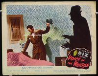 4c932 VOICE OF THE WHISTLER LC '45 Richard Dix in the title role stalking killer w/ominous shadow!