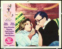 4c957 WHAT'S NEW PUSSYCAT movie lobby card #5 '65 Woody Allen, sexy Romy Schneider!