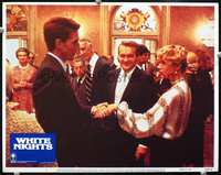4c967 WHITE NIGHTS movie lobby card #7 '85 Mikhail Baryshnikov, Helen Mirren!