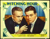 4c979 WITCHING HOUR movie LC '34 John Halliday & Tom Brown, clairvoyant gambler hypnotist!