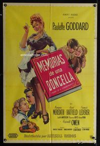 4e021 DIARY OF A CHAMBERMAID Argentinean '46 the very true confessions of sexiest Paulette Goddard!