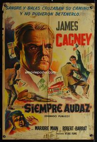 4e039 JOHNNY COME LATELY Argentinean R50s different art of James Cagney!