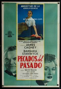 4e089 THESE WILDER YEARS Argentinean '56 James Cagney & Barbara Stanwyck have a teen in trouble!