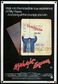 4d357 MIDNIGHT EXPRESS Australian one-sheet movie poster '78 Oliver Stone, Alan Parker, Brad Davis!