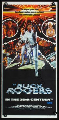 4d477 BUCK ROGERS Australian daybill poster '79 Victor Gadino art, Buck Rogers in the 25th Century!