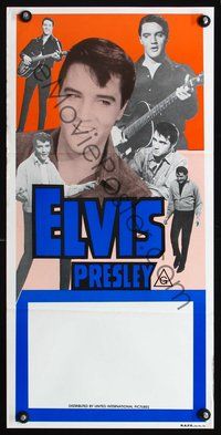 4d554 ELVIS PRESLEY STOCK Aust daybill 1980s 6 great images of the rock & roll king performing!