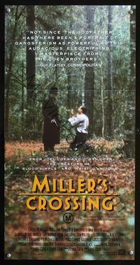 4d749 MILLER'S CROSSING Australian daybill poster '89 Coen Brothers, Gabriel Byrne, John Turturro