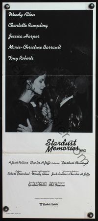 4d896 STARDUST MEMORIES Australian daybill '80 directed by Woody Allen, sexy Charlotte Rampling!