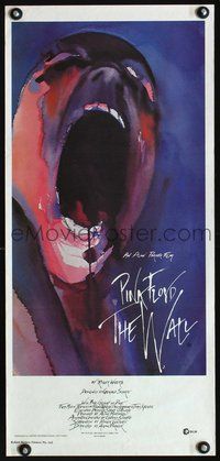 4d954 WALL Australian daybill movie poster '82 Pink Floyd, Roger Waters, rock & roll, great artwork!