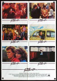 4d391 FOOTLOOSE Australian LC movie poster '84 great images of competitive dancer Kevin Bacon!