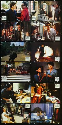 4e682 BENGALI NIGHT 12 French movie lobby cards '88 cool images of Hugh Grant in Indian adventure!