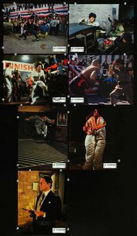 4e772 BIG BRAWL 7 French movie lobby cards '80 great images of early Jackie Chan in stunt scenes!
