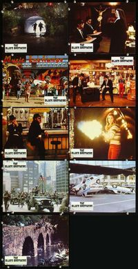 4e718 BLUES BROTHERS 9 French lobby cards '80 John Belushi & Dan Aykroyd are on a mission from God!
