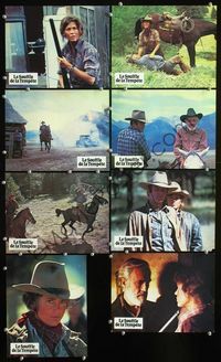 4e746 COMES A HORSEMAN 8 French movie lobby cards '78 James Caan, Jane Fonda, Jason Robards!
