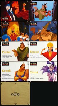 4e748 EMPEROR'S NEW GROOVE 8 French movie lobby cards '00 Walt Disney cartoon, great images!
