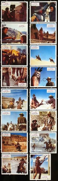 4e666 OUTLAW JOSEY WALES 16 French lobby cards '76 cool cowboy Clint Eastwood is an army of one!