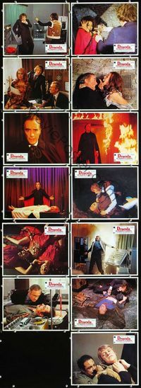 4e679 SATANIC RITES OF DRACULA 13 French LCs '78 great images of Christopher Lee as Count Dracula!