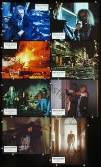 4e764 STREET OF NO RETURN 8 French lobby cards '89 Samuel Fuller, great images of Keith Carradine!