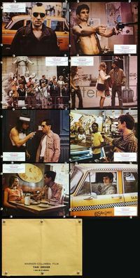 4e767 TAXI DRIVER 8 French LCs R80s great images of Robert De Niro, Jodie Foster, Harvey Keitel!