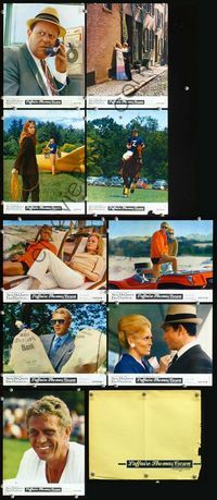 4e729 THOMAS CROWN AFFAIR 9 set B French LCs '68 cool close-ups of Steve McQueen & Faye Dunaway!