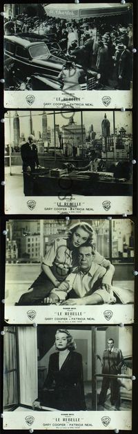 4e655 FOUNTAINHEAD 19 French movie stills '49 Gary Cooper, Ayn Rand classic!
