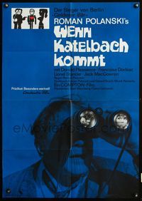 4d080 CUL-DE-SAC blue style German poster '66 Roman Polanski, Donald Pleasance, Francoise Dorleac