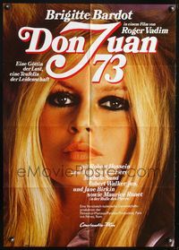 4d213 MS. DON JUAN German '73 Don Juan ou Si Don Juan etait une femme, close-up of Brigitte Bardot!