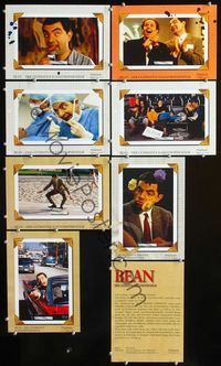 4e473 BEAN 8 German movie lobby cards '97 great wacky images of Rowan Atkinson as Mr. Bean!