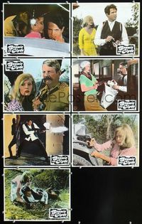 4e531 BONNIE & CLYDE 7 German LCs R72 cool images of classic crime duo Warren Beatty & Faye Dunaway!