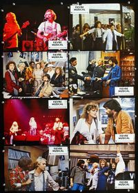 4e489 FM 8 German lobby cards '78 cool images of Martin Mull, Cleavon Little, radio rock 'n' roll!
