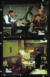 4e584 GODFATHER 2 German LCs '72 Francis Ford Coppola classic, great image of Al Pacino & Brando!